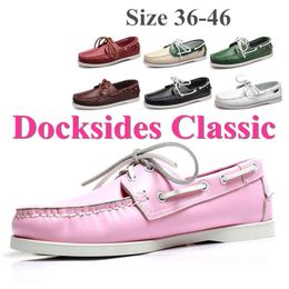 Genuine Leather Men Women Casual Shoes Tassel Boat Shoes Classic Loafers Lace Up Moccasins Driving Shoes England Flats X078 240118