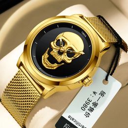 LIGE Men's Watches Top Brand Big Sport Watch Luxury Men Military Steel Quartz Wrist Watches Gold Design Male Clock for MaleBOX 240125
