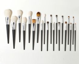 Shinedo Powder Matte Black Colour Soft Goat Hair Makeup Brushes High Quality Cosmetics Tools Brochas Maquillage 240126