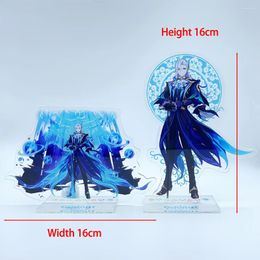 Keychains Roles Neuvillette Wriothesley Lyney Lynette Freminet Genshin Impact Anime Acrylic Stand Model Desk Decor Standing Sign Gift