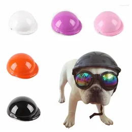 Dog Apparel Pet Funny Cool Motorcycles Bike Helmet Hat For Sun Rain Protection Glasses Holiday Adjustable