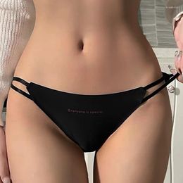 Women's Panties Seamless Briefs Hollow Out Waist Sexy Low Rise English Letter Underwear Breathable Trace Intimates Lingerie S-XL