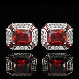 Fashion Male French Shirt Cufflink Luxury Quality Crystal Cufflinks For Mens Business Cuff Buttons Wedding Man Jewelry Gift 240124