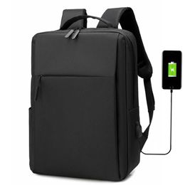 15.6-inch laptop mens backpack nylon travel mens laptop backpack USB charging computer school backpack waterproof mens backpack 240202