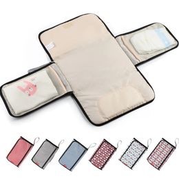 Infant Portable Baby Nappy Changing Mat Waterproof Foldable Urine Mat Multi-function Baby Diaper Changing Table Pads 240130