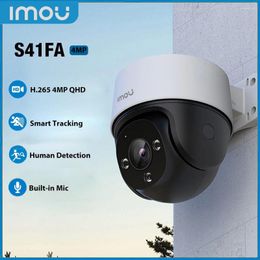 Imou Camera S41FA PoE 4MP Outdoor Smart Colour Night Vision Human Detection Monitor Built-in Mic IP66 CCTV Surveillance IP