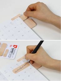 200PCS Cute Band Aid Series Memo Pad Stickers Sticky Notes Paper Notepad Message 240119