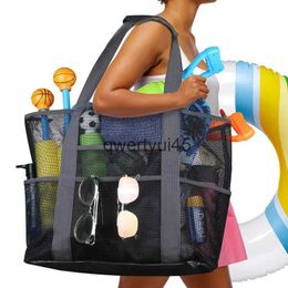 Shoulder Bags Transparent Beac Bag Mes Large Capacity Luxury Designer andbags 2023 New Swimming Storage Toiletry SoulderH2422
