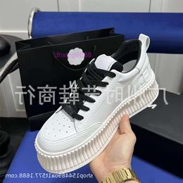 designer shoes chaneles sneaker Little Panda Board Shoes Biscuit Shoes Womens Thick Sole Matsutake Soles Elevated Sports Casual Shoes TET1