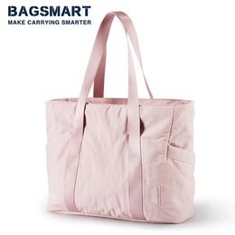 Women Tote Bag Large Capacity BAGSMART Shoulder Bag Crossbody bag Handle Handbag Casual Women Handbag Big Shopper Bag 240126