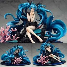 Action Toy Figures Anime Hatsune Miku Figma Deep Sea Girl Miku Action Figure Twinkle Snow Version Multiple Ornament Singer decoration model Gifts