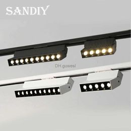 Track Lights 20W Track Light Spotlight Dimmable Wall Lighting AC85-265V LED Rail Lamps for Clothing Shoes Shop Stores Indoor Home Lighting YQ240124