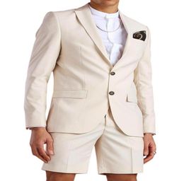 Men039s Suits Blazers SOLOVEDRESS Beige Summer Suit Thin Section Refreshing Beach Pool Party Water Project Customization Jac7295518
