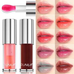 Lip Gloss Jelly Mirror Glass Oil Moisturizing Transparent Plumper Makeup Nutritious Liquid Lipstick Big Brush Lips Care