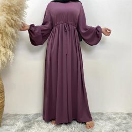 Ethnic Clothing Ramadan Abayas For 2024 Muslim Women Casual Open Front Zipper Long Sleeve Dress Turkey Dubai Islam Arab Robe Kaftan Eid