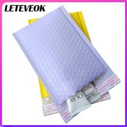 Gift Wrap 100/50Pcs Bubble Mailer Self-Seal Packaging Bags Anti-fall Protection Padded Envelopes Mailing Purple/Pink/Yellow