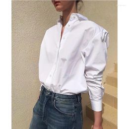 Women's Blouses Elegant And Youth Woman White Fashion Design Long Sleeve Top Clothing Offers