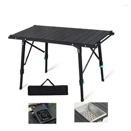 Camp Furniture Outdoor Camping Table IGT Combination Unit Board Folding Barbecue Lifting Multifunctional Mobile Kitchen