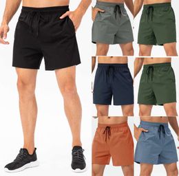 LL Mens Shorts Yoga Outfit Running Pants Sport Loose Trainer Short Sportswear Gym Exercise Adult Fitness Wear Elastic Breathable Fast Dry Drawstring short 77