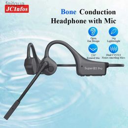Cell Phone Earphones Wireless Bluetooth Headset Bone Conduction Headphones Gaming Sports Entertainment Earphones for Ear Noise Cancelling Headphone YQ240202