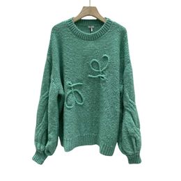 Loewee Designer Men Sweater Top Quality Women Mohair Knits With Letter Pattern Girls Runway Crop Shirt End Loose Long Sleeve Stretch