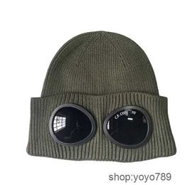 Beanie/skull Caps Stones Island Mens Designer Ribbed Knit Lens Hats Womens Extra Fine Merino Wool Goggle Beanie Official Website Version 4 BDL8