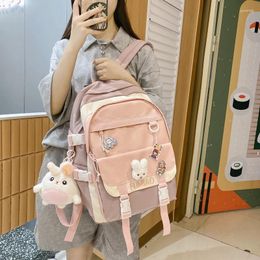 School Bags Women Cute Backpack High Capacity Female Harajuku Bag College Lady Kawaii Cartoons Fashion Book Girl Student