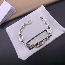 Fashion Designer Cuban Chain Bracelets Bracciale Bracciale S925 Sterling Silver Jewlery Designer for Women Man Designer Bracciale Bracciale Regalo bracciale