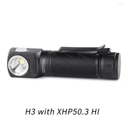 Flashlights Torches Convoy H3 XHP50.3 HI Multifunctional Flashlight Head Light 21700 Torch Type-c Charging Interface