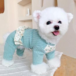 Dog Apparel Cat Pet Clothing Teddy Pomeranian Bear Autumn Outfit Schnauzer Shiba Small Puppy Clothes