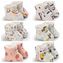 Shoe custom Baby Boots furry boot Multiple Colours particle sole Infant Newborn Toddler boot cotton shoes high top shoes cute winter shoes walking shoes plush shoes
