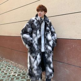 Autumn and Winter Designer Mens Fur Coat Imitation Fashion Casual Street Loose Jacket LDSO