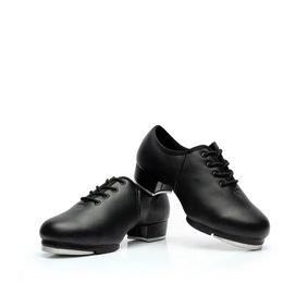 Sports Dance Shoes Adult Children Performance Tap Dance Shoes Soft Sole Natural Leather Shoes Step Sneakers Dance Shoes 240124