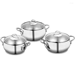 Cookware Sets Korkmaz A1801TOMBIK Tombik JR. 6pcs. Set Stainless Steel