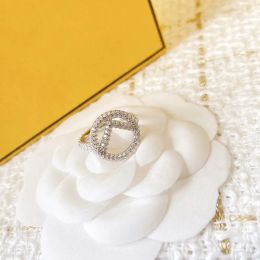 Diamond Rings Designer for Women Jewelry sier f rings Womens Gold Ring Love Bague Sparkling Wedding Engagement Gifts Finger Sizer