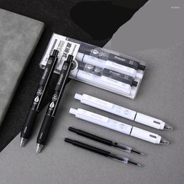 4pcs Cute Pens Black Ink Quick-Drying Gel Pen Japanese Kawaii Stationery School Supplies Set Ballpoint Aesthetic