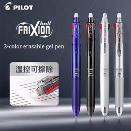 Japan PILOT 3Colors Erasable Pen Multi-function Gel Pen Frixion LKFB-60EF Quick-drying Smooth Stationery 0.5mm School Supplies 240122