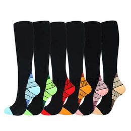 Compression Knee High Socks Hosiery Outdoor Running Hiking Sports Stockings for Women Men OIV9