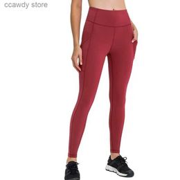 Women's Pants Capris Lulu Womens Yoga ggings Fitness Sports Casual Tights High Waist Super Stretch Have Lycra Fabric Free ShippingH2422