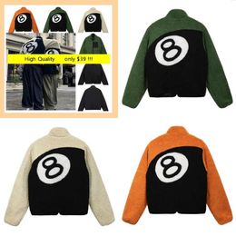 Mens Designer Jackets Fall Winter Thick Thermal Coat Ball 8 Jacket Womens Lamb Wool Fashion Streetwear v2024