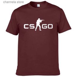 Men's T-Shirts 2023 Summer New Men Brand Tee CS GO T Shirt Counter Strike Global Offensive CSGO TShirt Casual Games Team Funny T-Shirt T240202