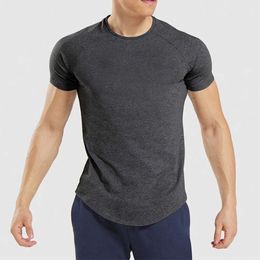 LL Outdoor Mens Tee Shirt Yoga Outfit Quick Dry Sweat-wicking Sport Short Top Male Sleeve For Fitness xxd