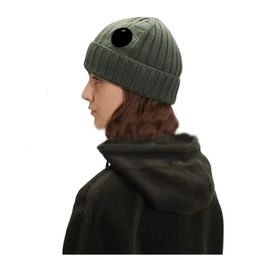 Lens Fashion Men Women Designer Brimless Trendy Hat Woollen Knit Beanie Hat Street Winter Cap 240123