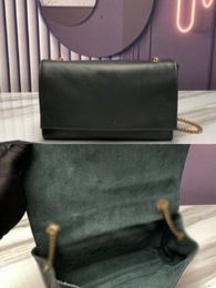 High quality Luxury Designer Reversible suede plain weave leather Women's Shoulder Chain Bag Plain all year Fashion bag