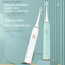 Toothbrush Smart Sonic Adult Electric Toothbrush 12 Cleaning Mode High Frequency Memory Function USB Rechargeable Effective Teeth Whitening Q240202