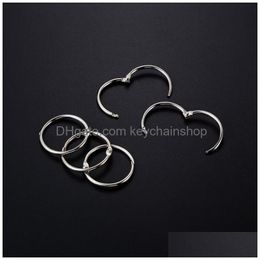 Book Binder Rings Flexible Open Metal Ring Circlips 3X44Mm Nickel Key For Folder Diy Po Album Tags Clips Mti Purpose Drop Delivery Dh13K