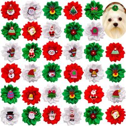 Dog Apparel Christmas Colourful Pet Grooming Rubber Band Headwear Teddy DIY Hair Bows Hairpin Accessories