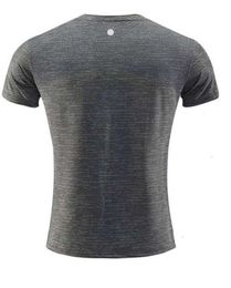 LL Absorbent and breathable designer lemons Men Outdoor Shirts New Fitness Gym Football Soccer Mesh Back Sports Quick-dry T-shirt Skinny Luxury Brand T Shirt355