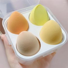 Makeup Brushes 4pcs Sponge Blender Set Dry And Wet Cosmetic Puffs Foundation Powder Puff Combined Portable Beauty Tool Q240507