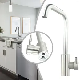 Bathroom Sink Faucets Home Kitchen Water Faucet Stainless Steel Cold And Mixer Tap Basin 360° Rotation Single Handle Taps